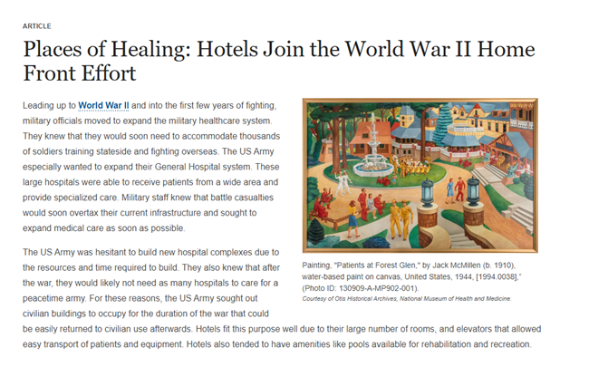 Screenshot of the intro from Places of Healing article written and researched by Hannah Haack. Screenshot of the intro from Places of Healing article written and researched by Hannah Haack.