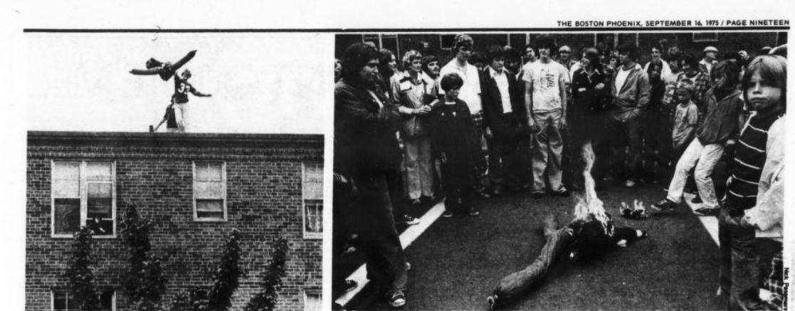 Screenshot 2024-05-09 142735 Newspaper clipping depicting an efficacy of a Black man being burned by a group of white young adults