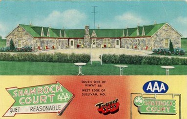 Illustration of a historic hotel.