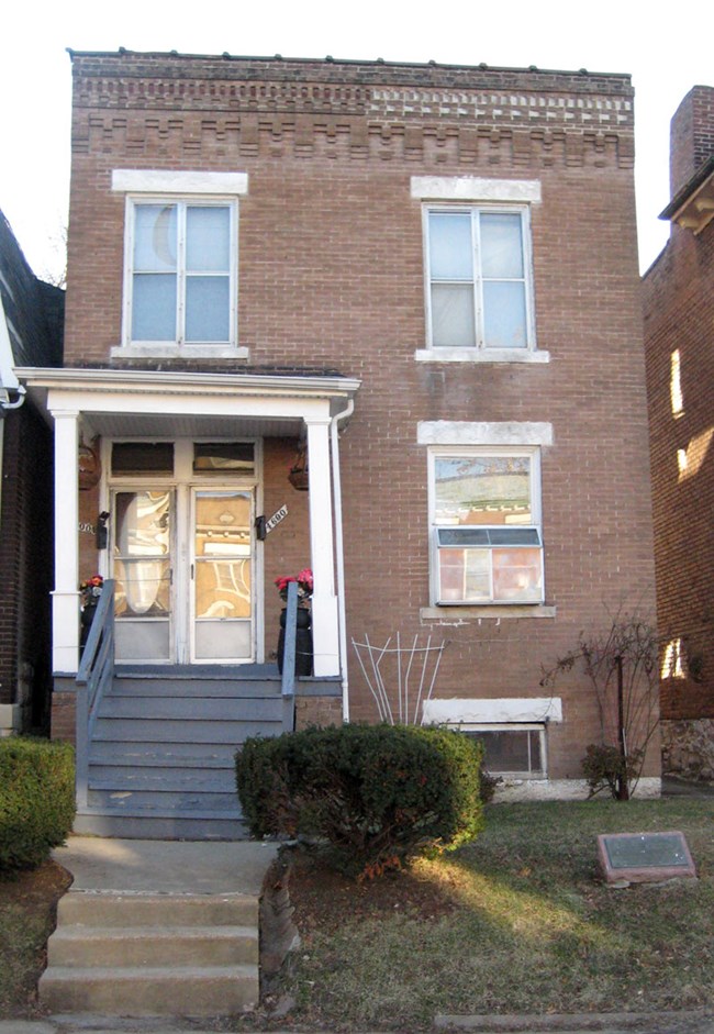 Brick rowhouse