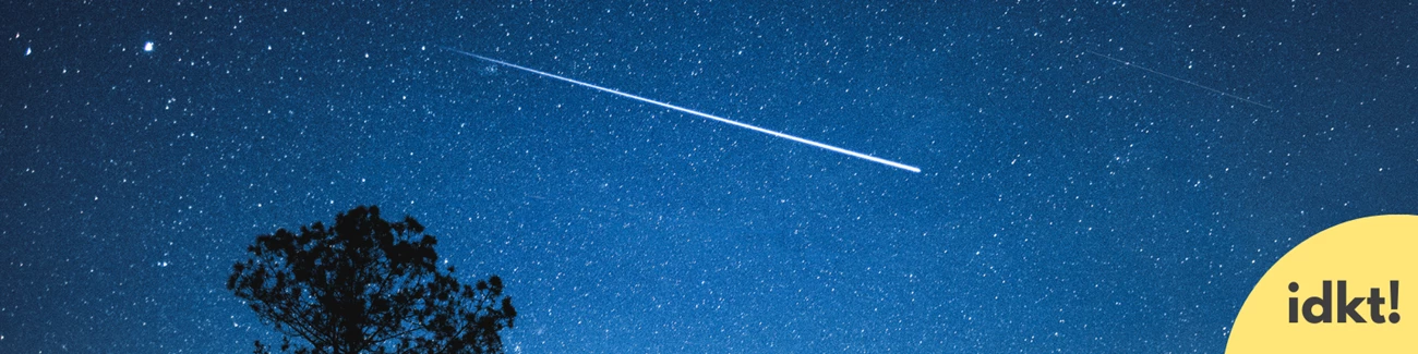 Shooting Stars a shooting star flashes across the night sky