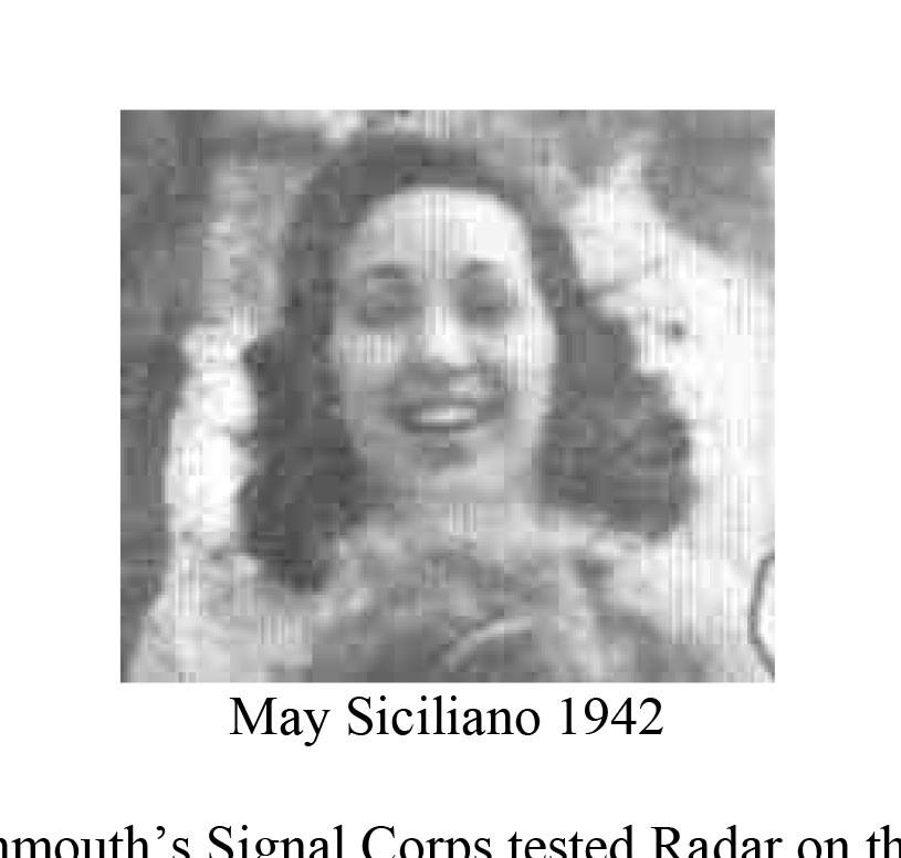 May Siciliano Civilian Employee Signal Radar Corps Photo of woman from World War II era