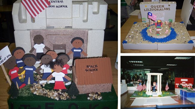Three student designed memorial projects