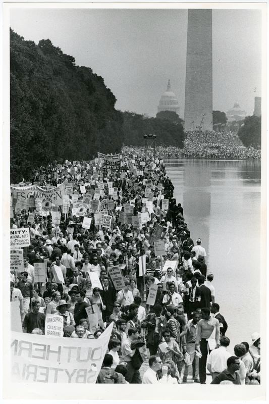 Large crowd of people on National Mall