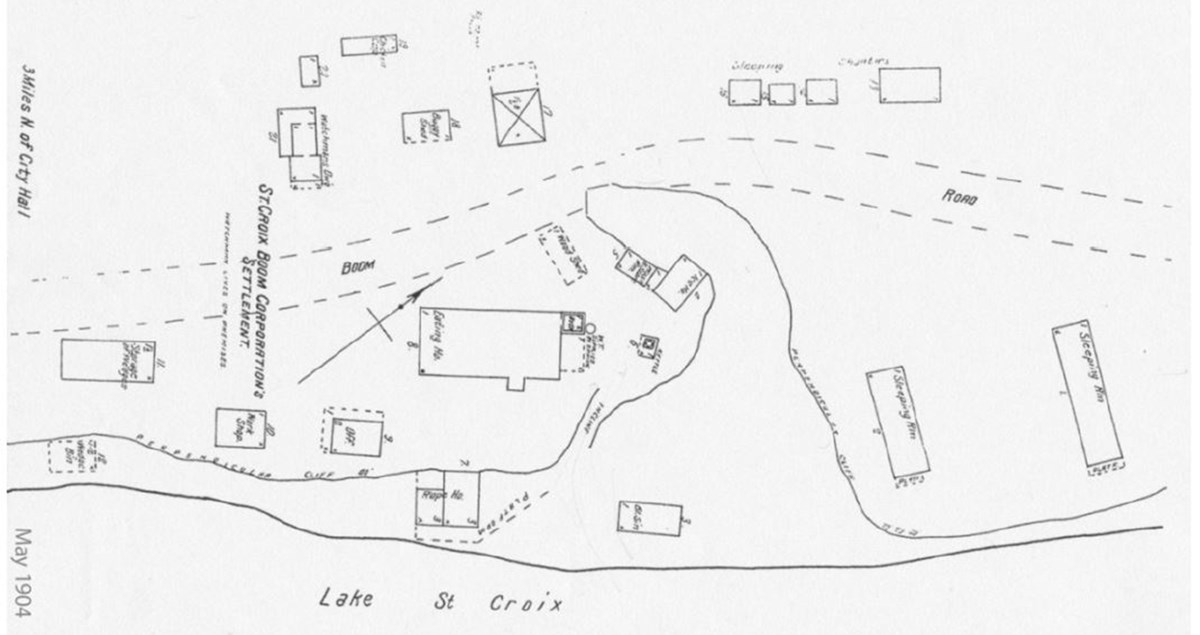 Illustration drawing of a map with lines and arrows.