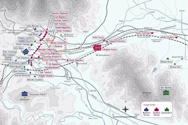 Battle map of the western and eastern armies at 10:00 a.m. Battle map of the western and eastern armies at 10:00 a.m.