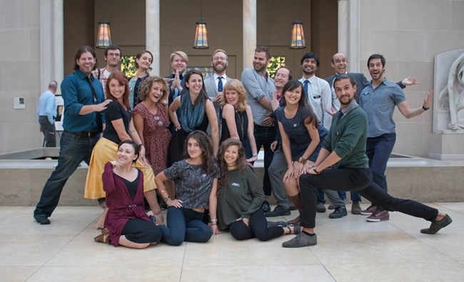 The Museum Hack Team Posing.