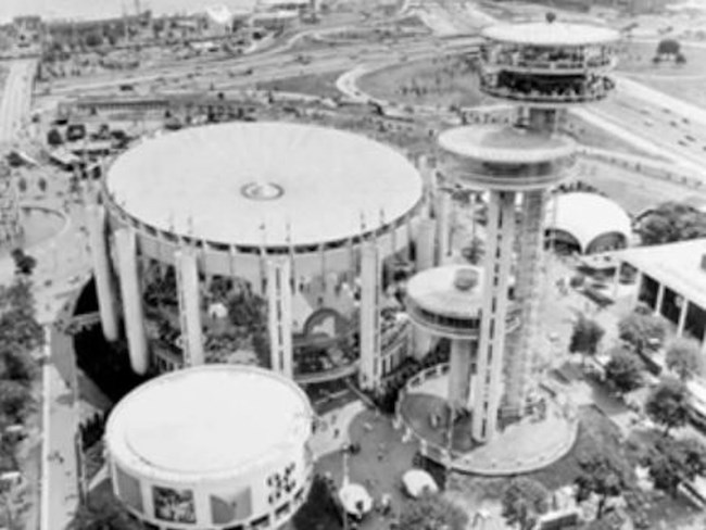 The New York State Pavilion designed by Phillip Johnson.