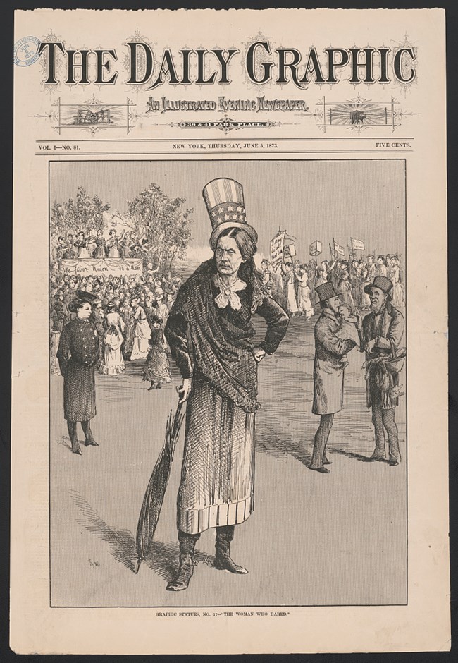 cartoon depicting susan b anthony LOC