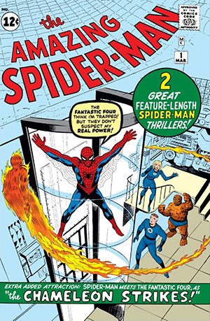 The Amazing Spider-Man 1, cover, Marvel Comics, March 1963