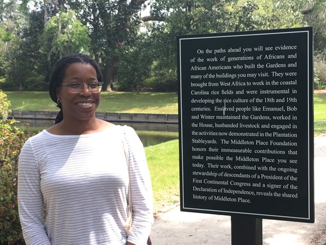 Tiya Miles at Middleton Place Plantation during the research phase of All That She Carried Tiya Miles at Middleton Place Plantation during the research phase of All That She Carried