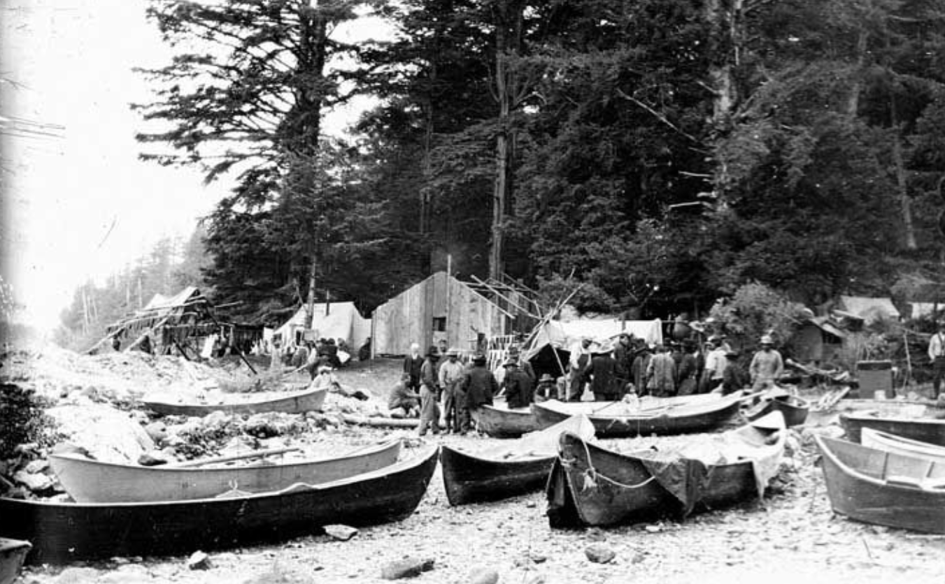 Tlingit fishing camp