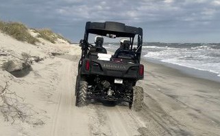 UTV riding on the beach