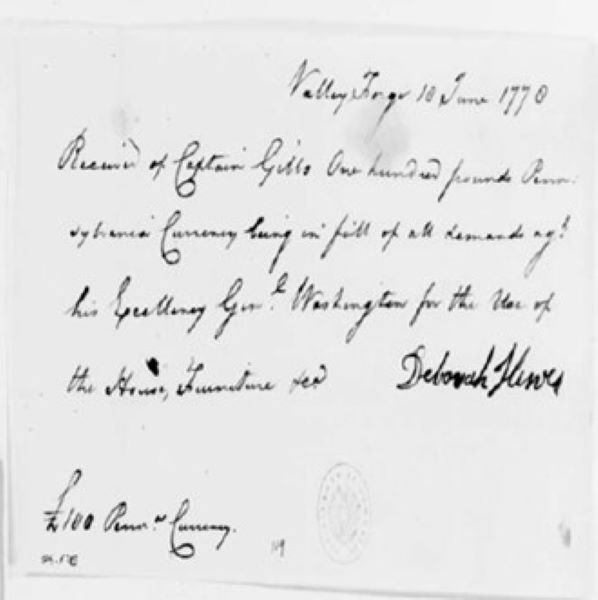 Handwritten note