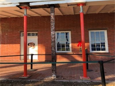 Verandarepair1 I Beams supporting Veranda of Fort Pulaski