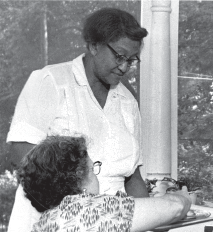 Miss Vietta at 219 North Delaware Miss Vietta Garr working at 219 North Delaware Street