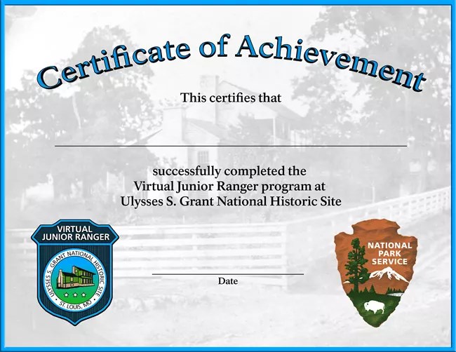 ULSG virtual junior ranger certificate