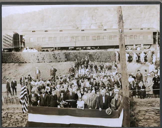 1931 dedication of Shepherd Monument