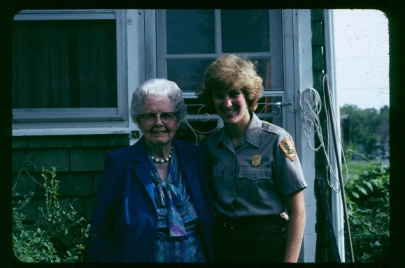 May Wallace with Park Ranger May Wallace with Park Ranger