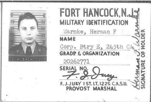 a military identification card