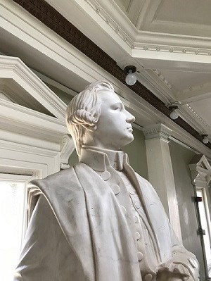 Marble statue of Joseph Warren