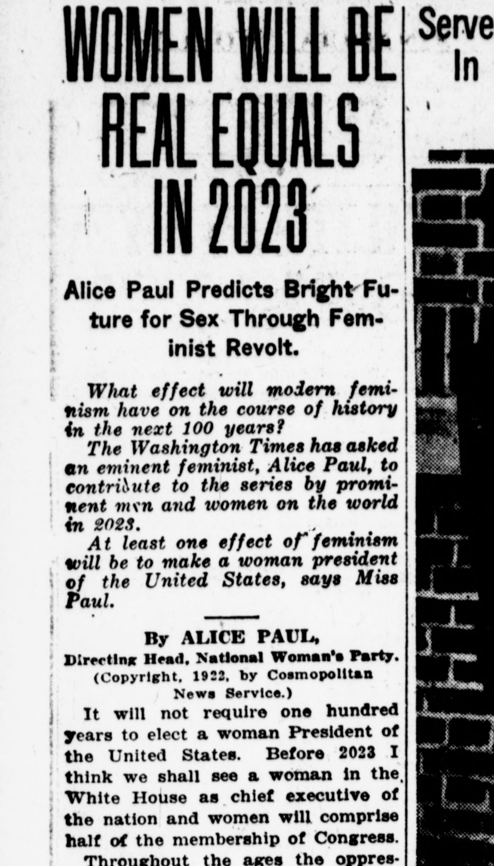 Suffrage in 60 Seconds Forward Into Light (U.S. National Park Service)