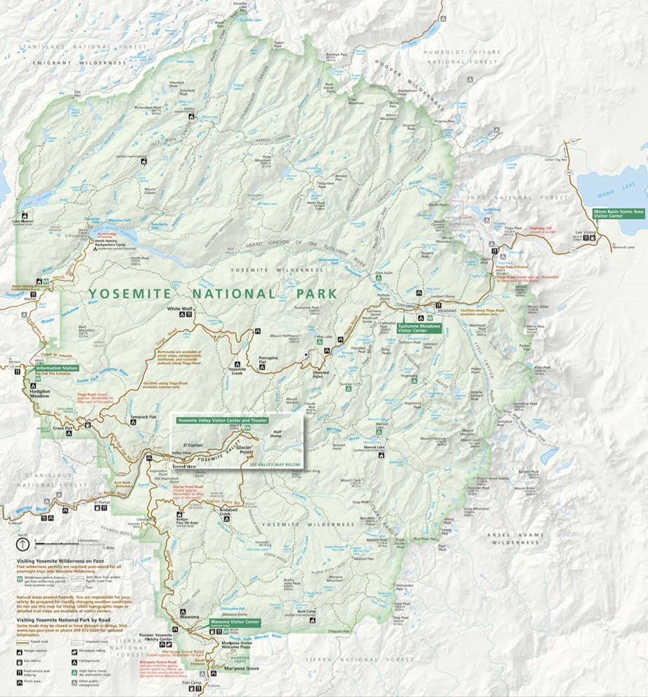 map of park unit and major roads