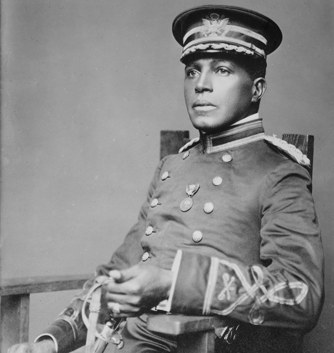 Portrait of Charles Young in military uniform