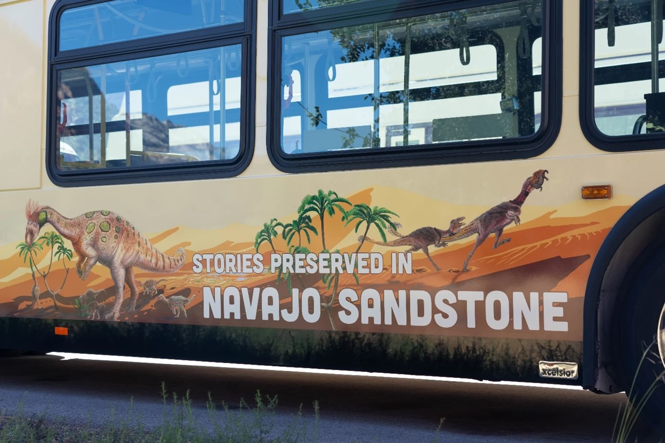 ZION FIG 4 Photo showing detail of bus side mural.