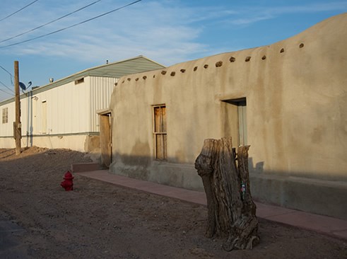 Doña Ana is organized as a linear village that follows the path of irrigated lands. Photo © Jack Parsons