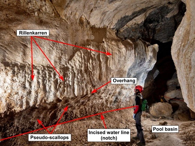 acid pool basin The acid pool basin in the Gypsum annex