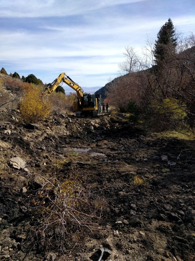 base removal Road prior to road base removal