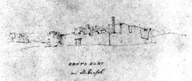 Sketch of the fort in 1853