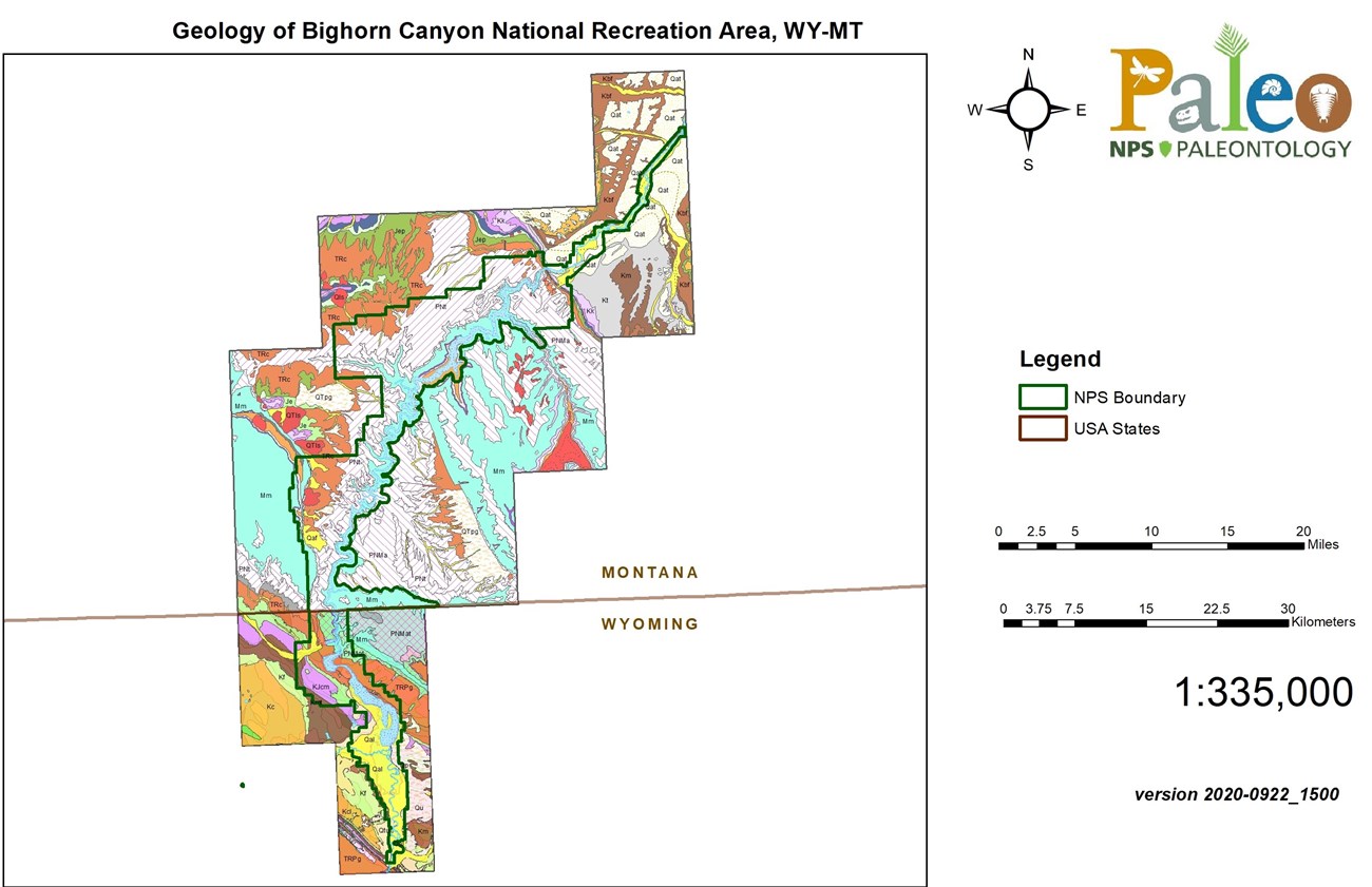 geologic map of the park