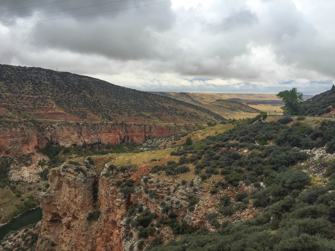 view of red rock canyon