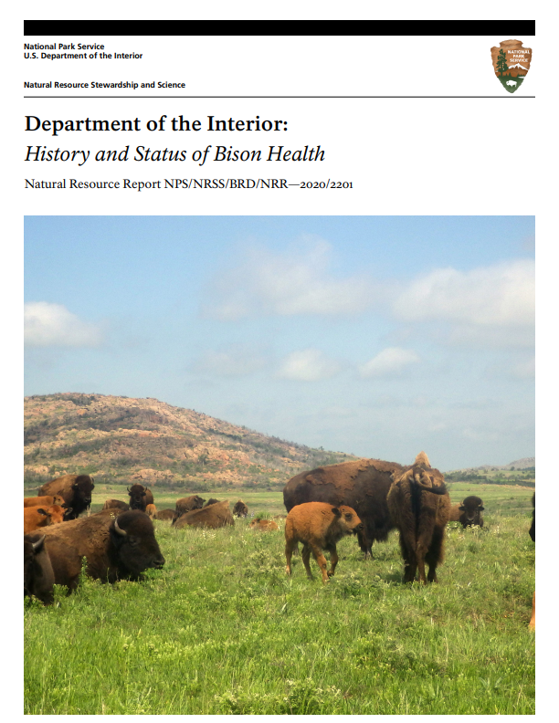 History & Status of Bison Health Natural Resource Report Cover