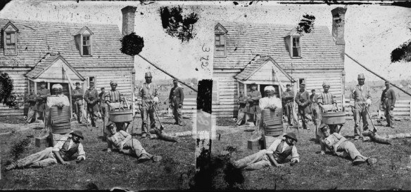 confiscationacts escaped slaves working for wages for the Union army near Yorktown, Virginia