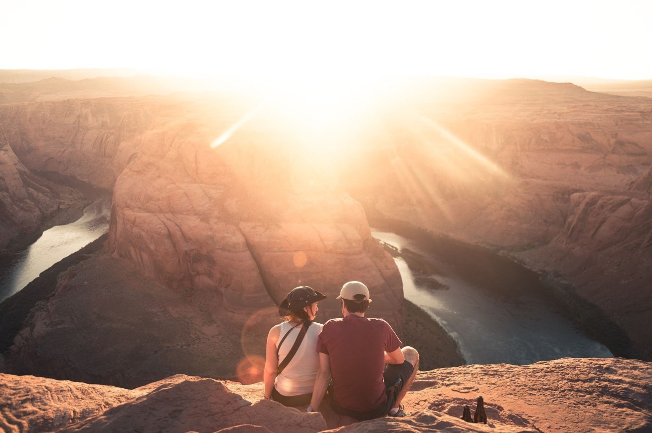Visitors at a National Park. Public domain. Visitors at a National Park. Public domain.