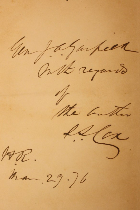 hand written insicription