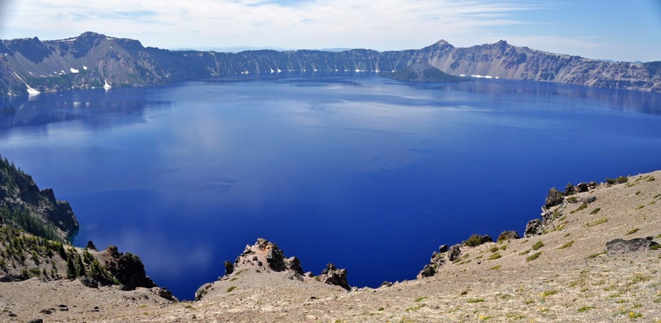 photo of crater lake