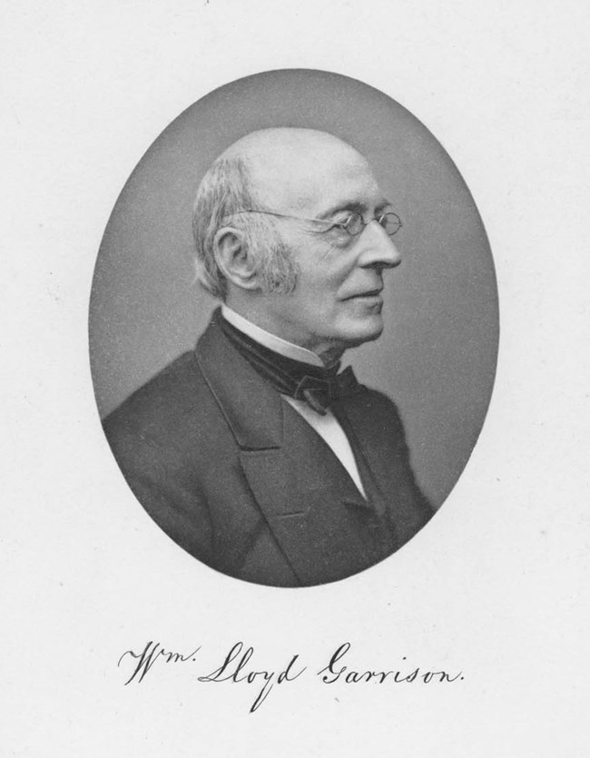 Portrait of the abolitionist William Lloyd Garrison.