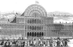 crystal-palace large building with a round window on the top floor