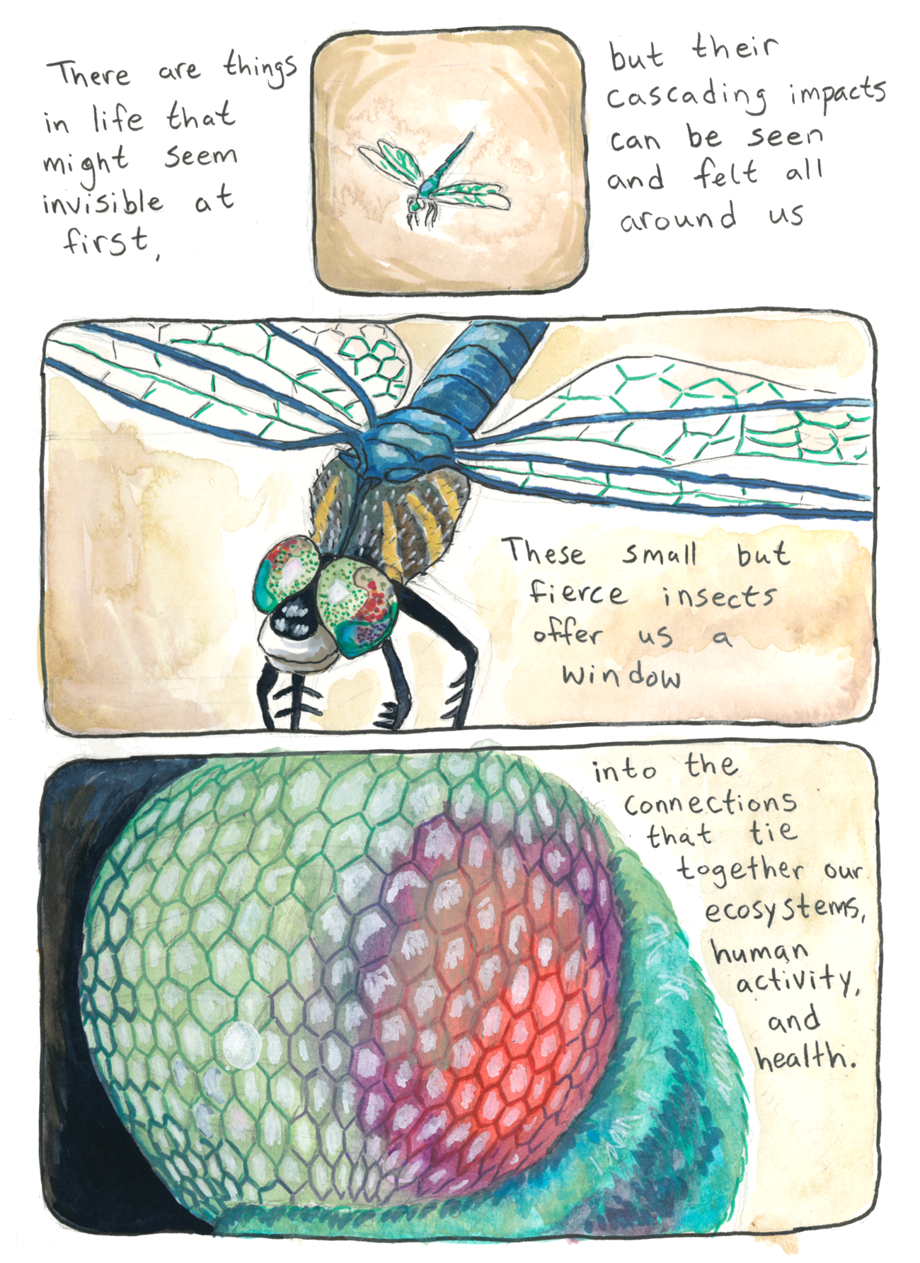 Page ten of graphic narrative; alt text provided below.