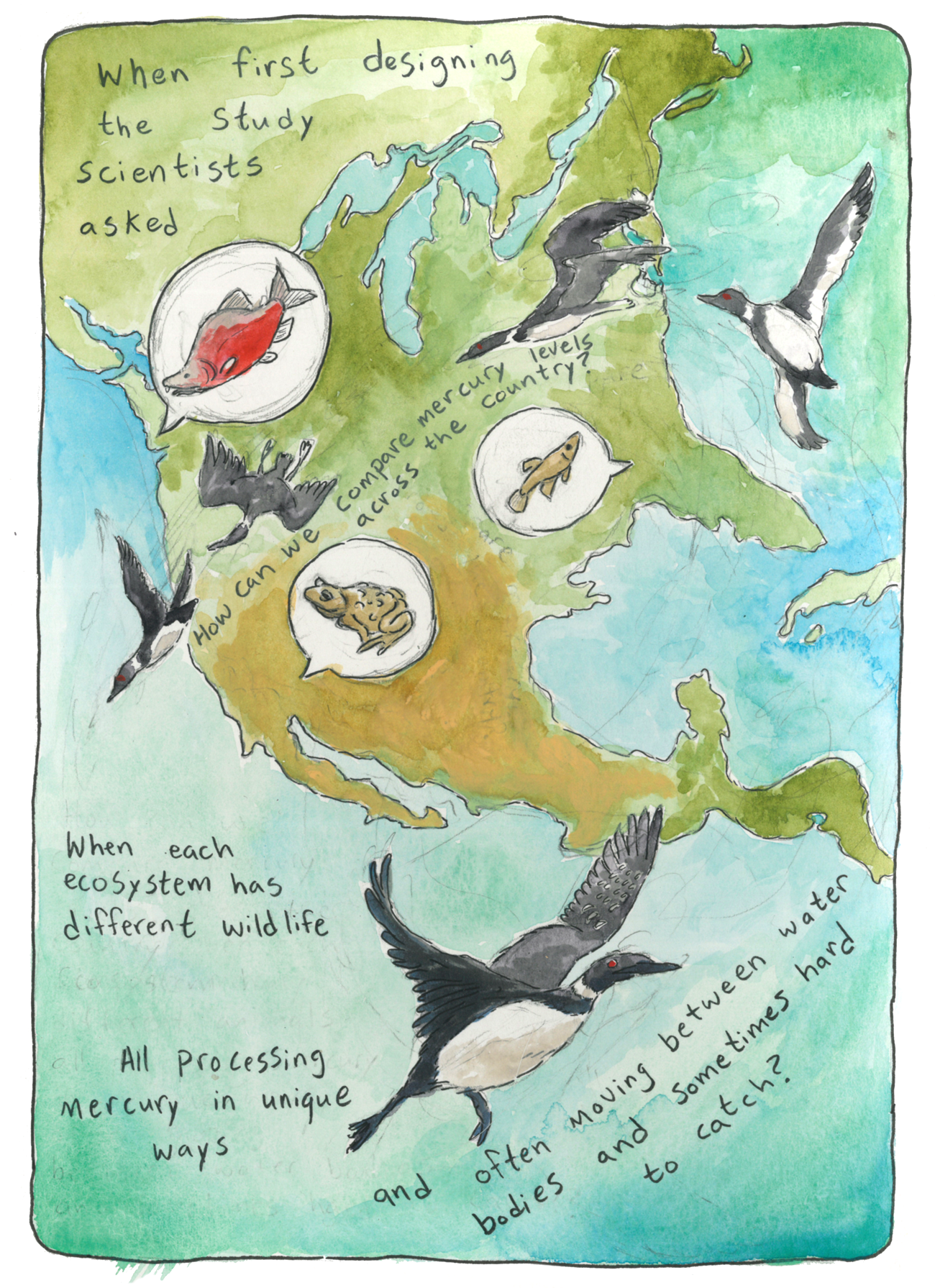 Page five of graphic narrative; alt text provided below.