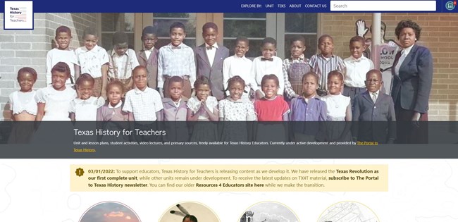 Portal to Texas History education page