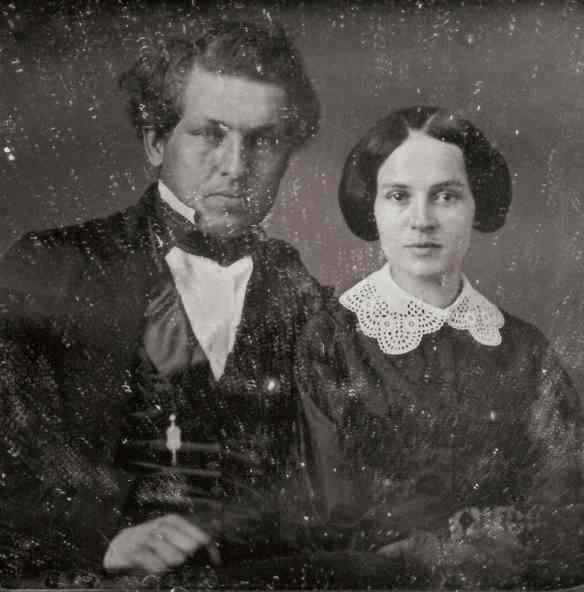 engagement-pic-cropped a young James on the left and Lucretia on the right