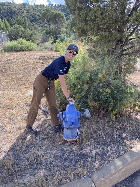 field check on a fire hydrant MEVA
