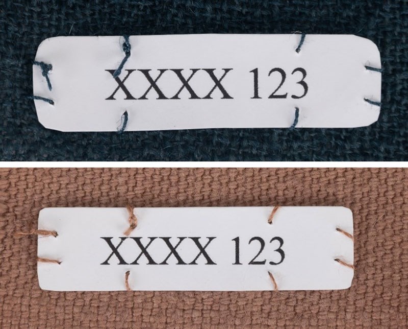 Thread color should match the textile.