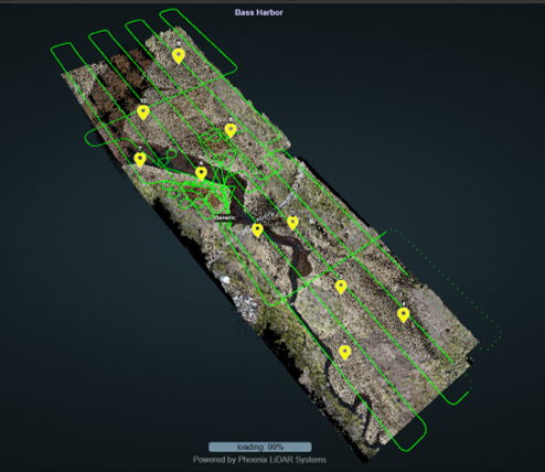 computer generated graphic of an area map of a marsh with neon green lines hovering above it computer generated graphic of an area map of a marsh with neon green lines hovering above it