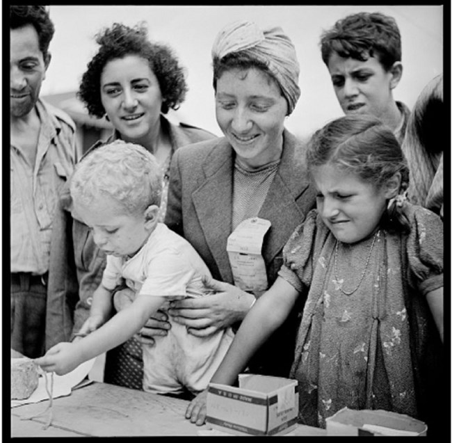 Refugees Registering at the Fort Ontario Refugee Camp